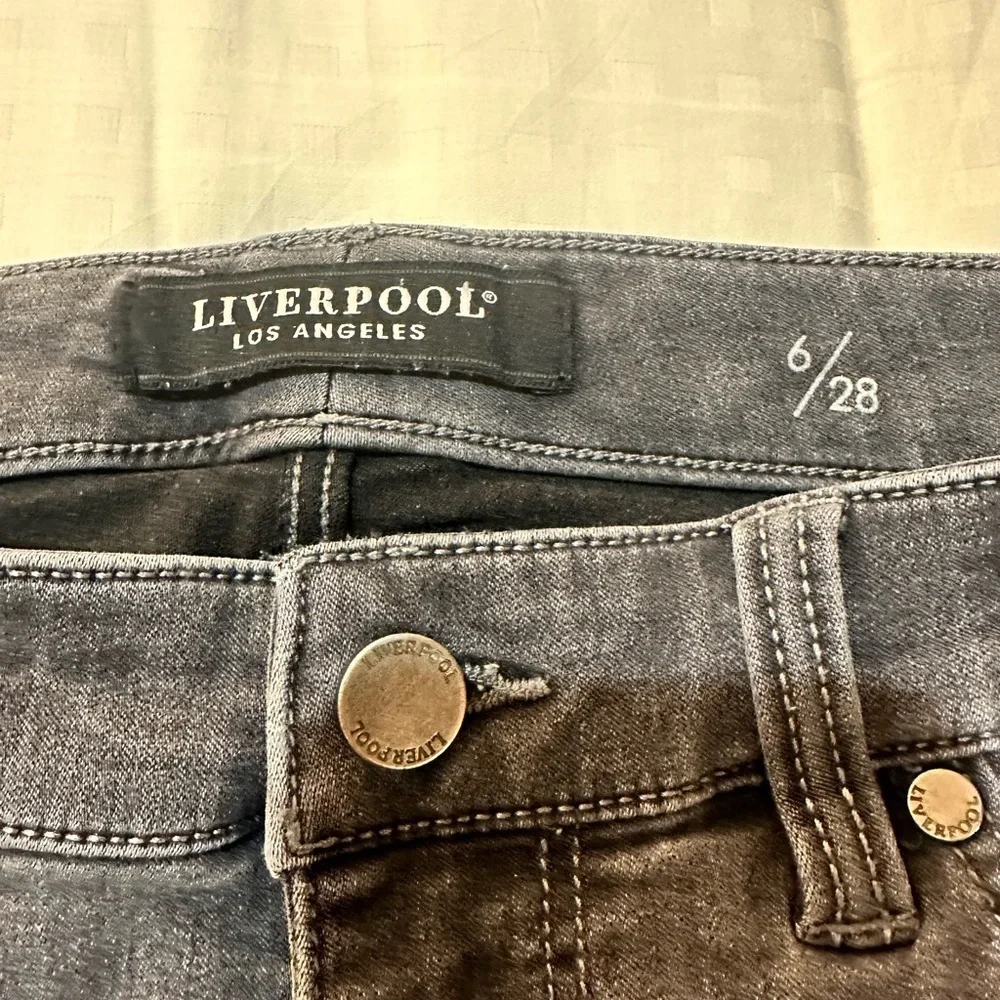 Liverpool Charcoal Jeans Size 6